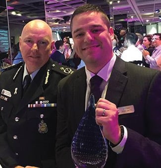 Assistant Commissioner and Gay and Lesbian Liaison Officers Chair with the AFP's Top Public Sector Employer award
