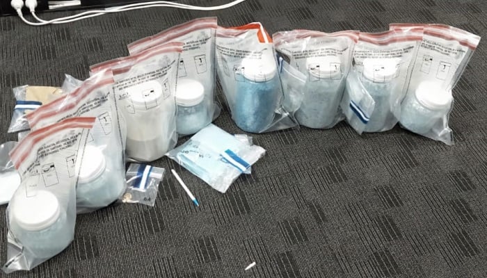 The investigation resulted in the seizure of around 8 kilograms of illicit drugs, encrypted mobile devices and $10,200 cash.