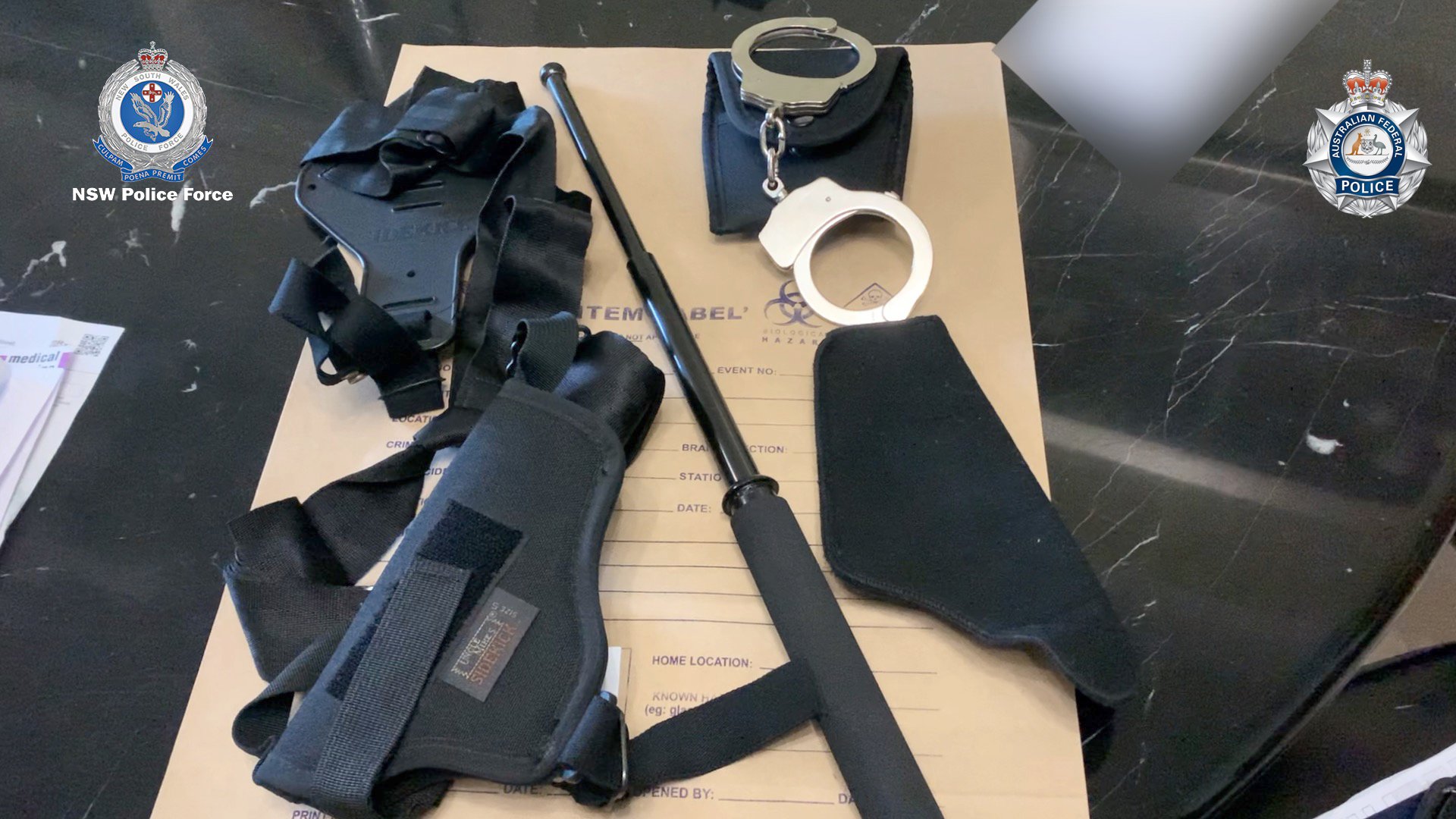 Two arrested after two 3D-printed submachine guns, nine stolen vehicles and explosives seized