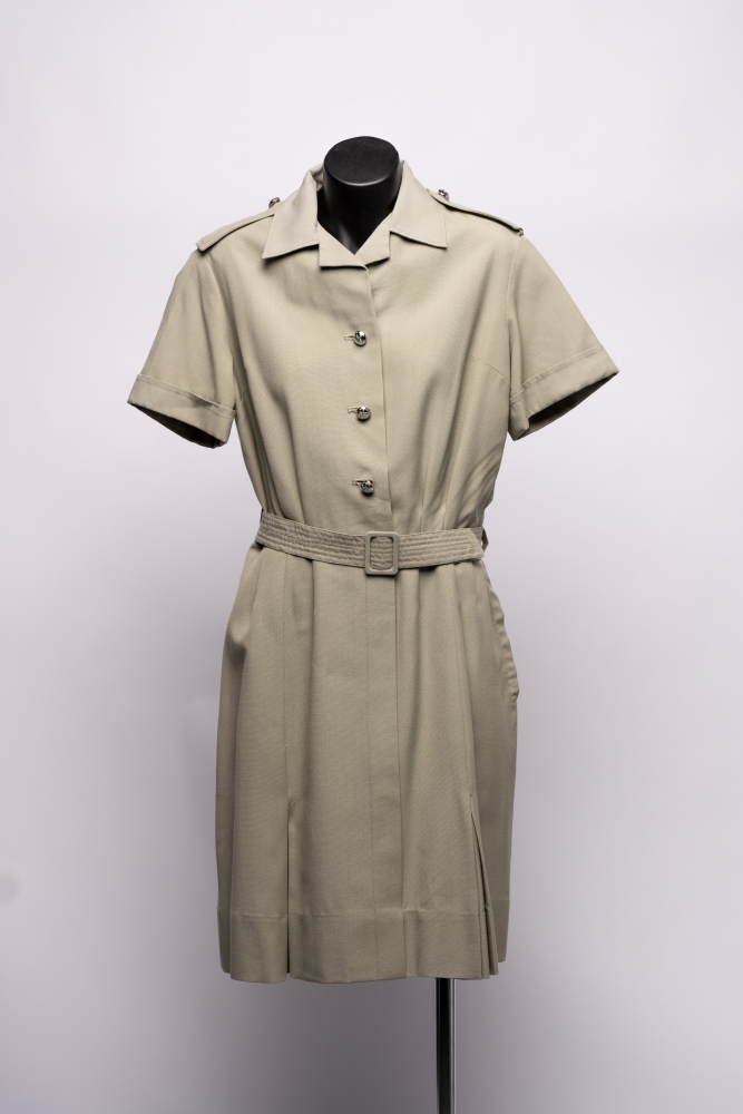 Circa 1972 - The khaki women’s recruit dress AFPM5551