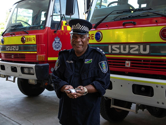Firetruck donation by the AFP to the Solomon Islands