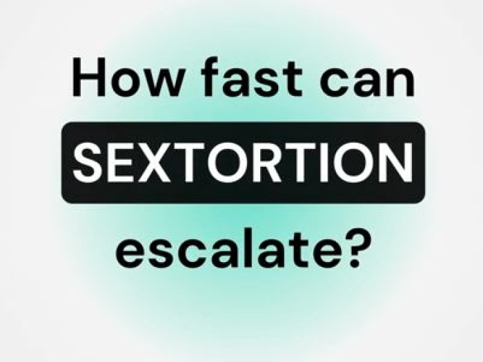 How fast can sextortion esculate?