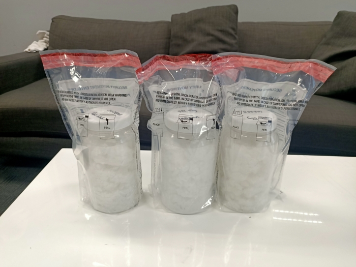 Methylamphetamine seized from a West Australian man's backpack