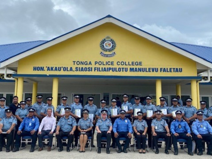 Samoa Police training in Tonga