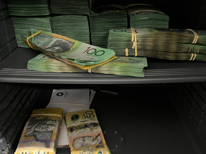 Money seized as apart of an AFP operation.