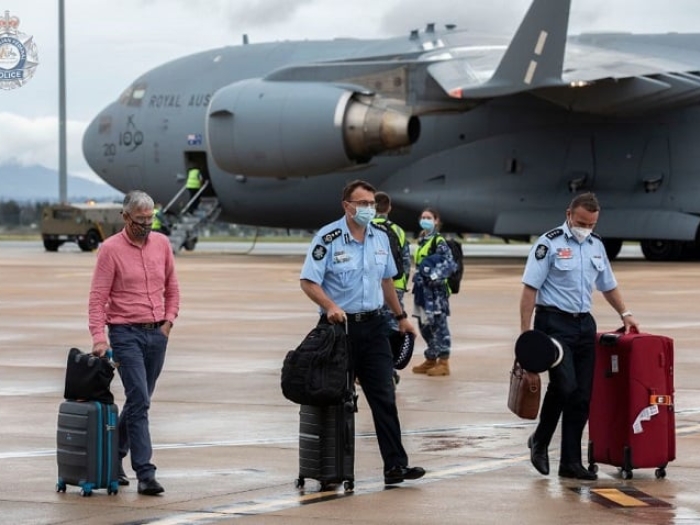 AFP Commissioner and members return from Solomon Islands