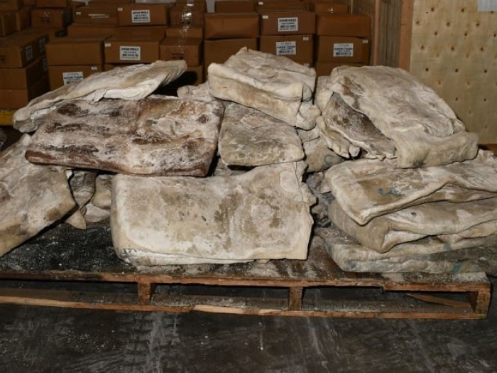 Drugs in cow hides