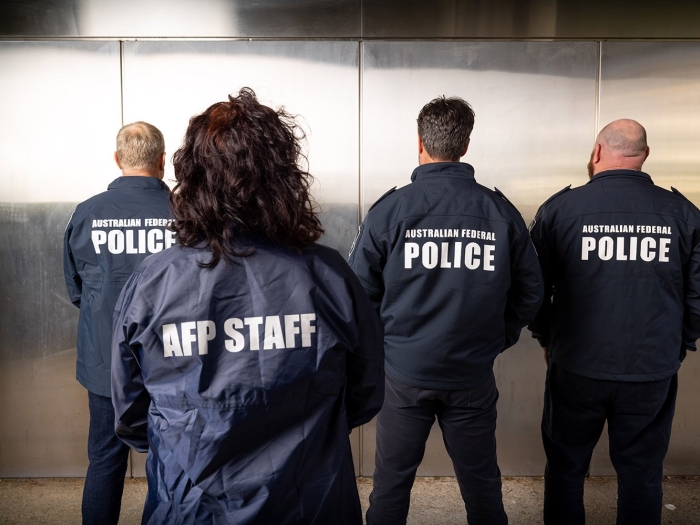 The AFP’s specialist Fugitive Apprehension Strike Team (FAST),