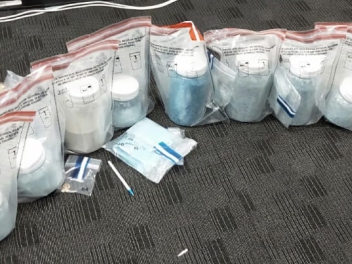 The investigation resulted in the seizure of around 8 kilograms of illicit drugs, encrypted mobile devices and $10,200 cash.