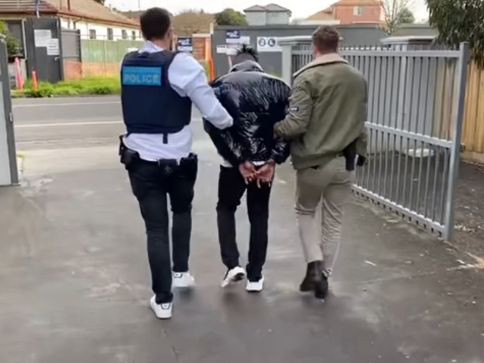 AFP arrest man in Footscray