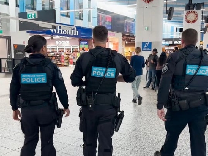 Officers at Melbourne Airport