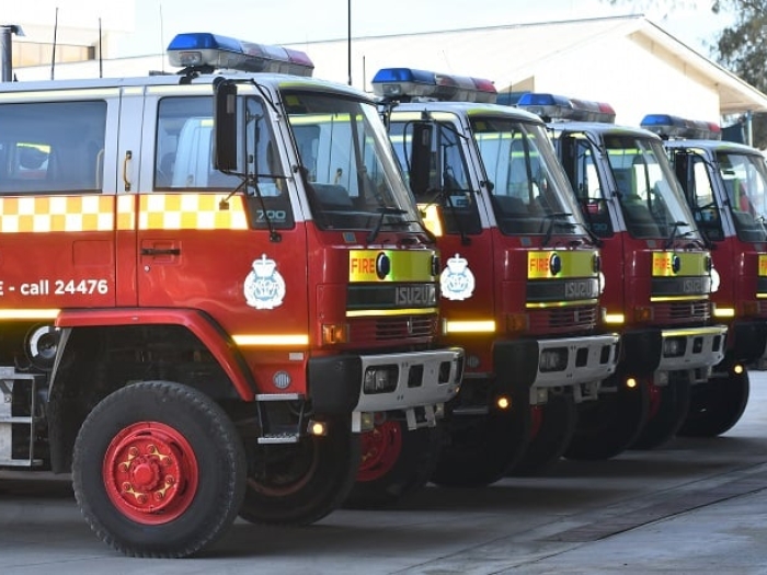 Four donated firetrucks