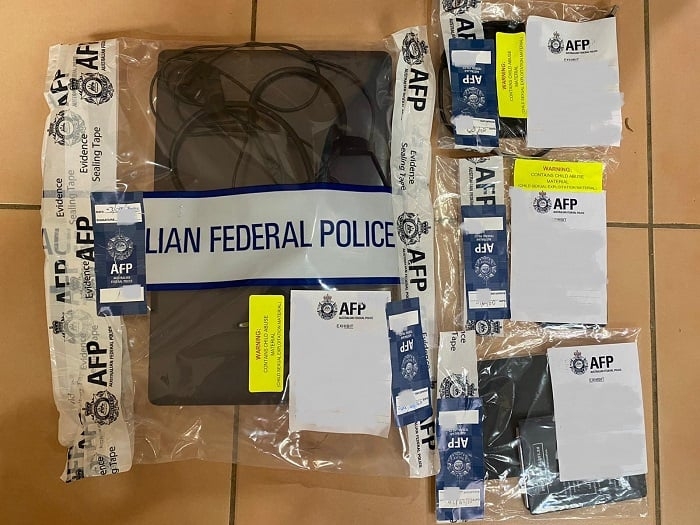 Seized electronic devices in Western Sydney