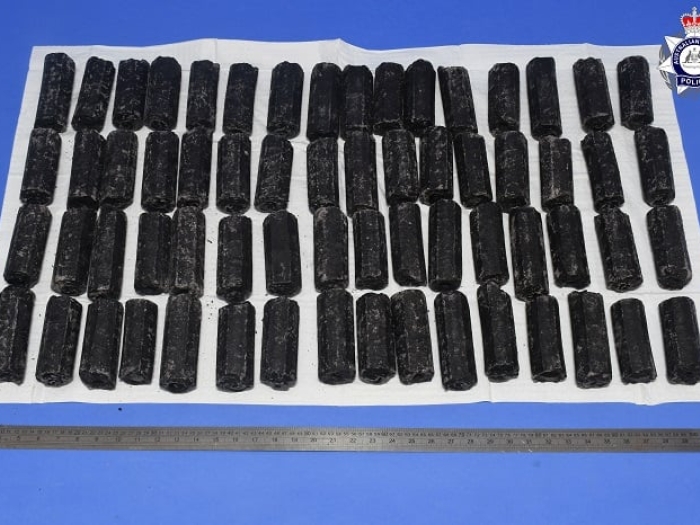 charcoal sticks with meth hidden inside
