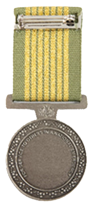 National Emergency Medal Reverse