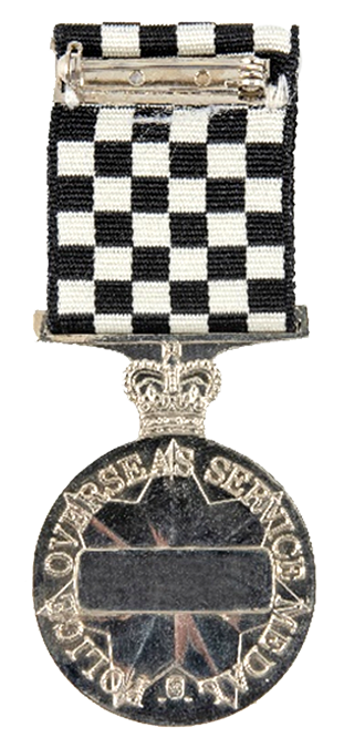 Police Overseas Medal Reverse