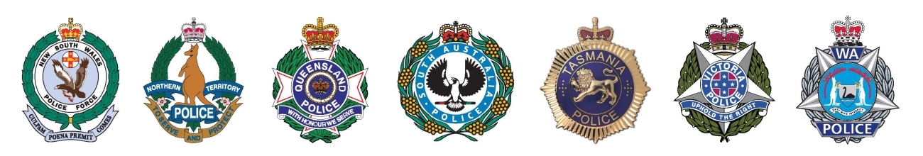 Jurisdiction logos of state police
