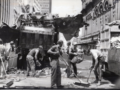13 February 1978: Cleaning up after the bombing outside the Hilton Hotel in Sydney
