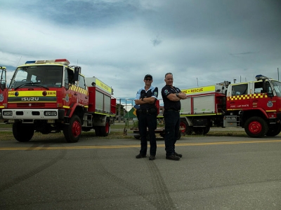 Firetrucks donated by the AFP to the Solomon Islands